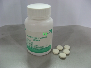 China De Wormverdrijvende Geneesmiddelen 100's van Niclosamidetabletten 500MG/Fles leverancier