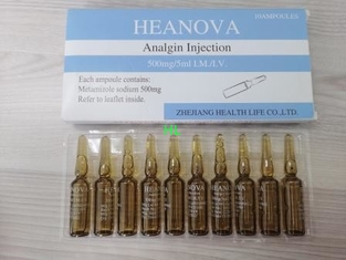 China De Injectie 500MG van het Metamizolenatrium/de Pijnstillende Geneesmiddelen van 5mL leverancier