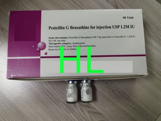 Benzatine Benzylpenicilline voor injectie 1,2 M 2,4 M Antibiotica 50 VIALS / BOX