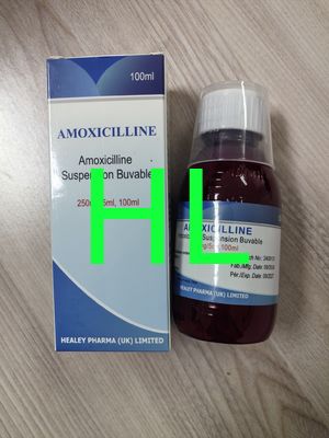 Amoxiciline Droge Opschorting 250MG/5ML 100ML-Behandeling van Besmettingen